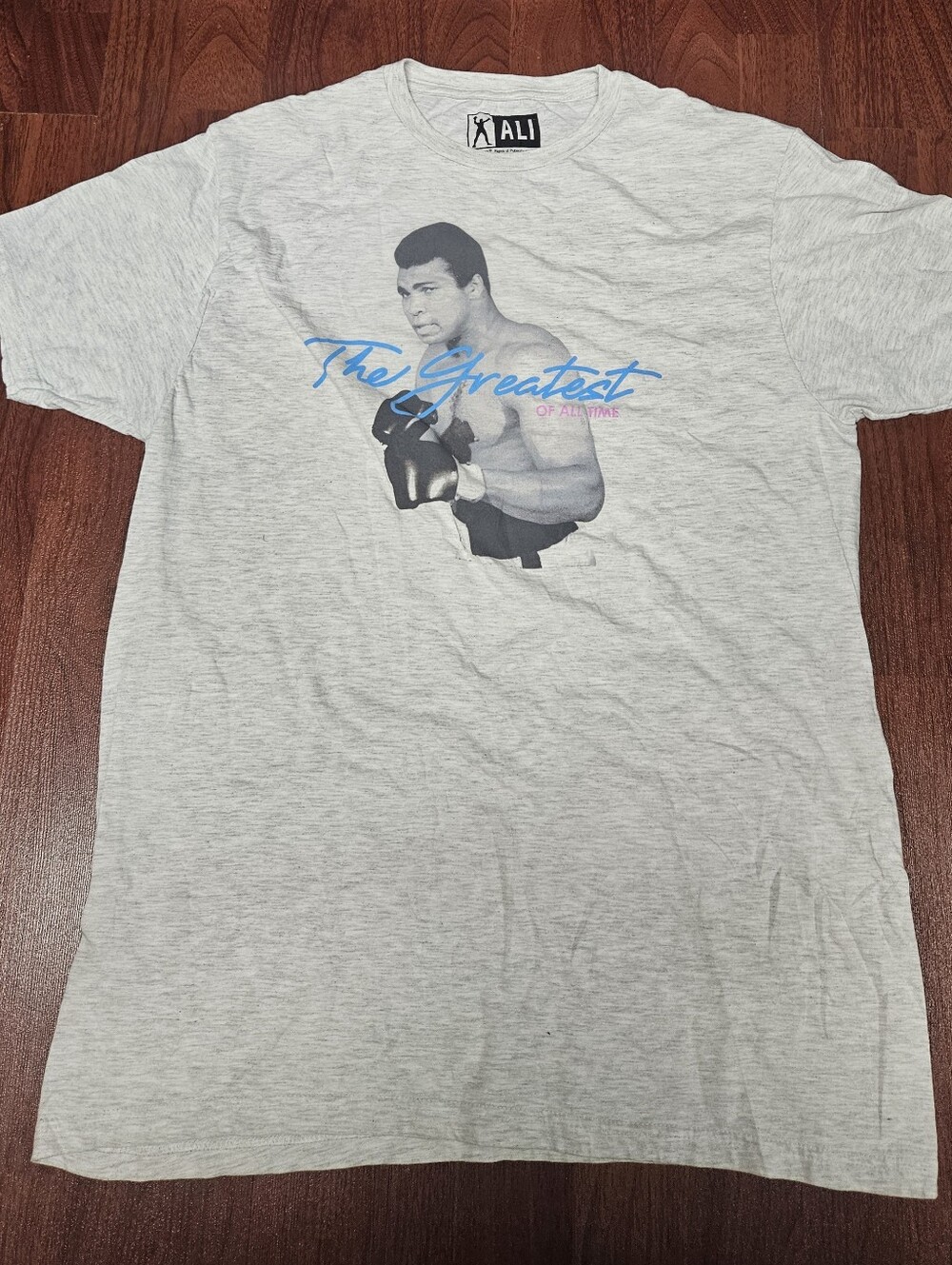 Ali 'The Greatest' Light Gray Graphic Men's T-Shirt